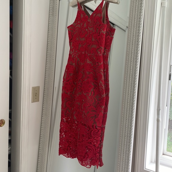 Dress the Population lace midi dress - Picture 4 of 12